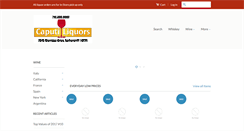 Desktop Screenshot of caputiliquors.com
